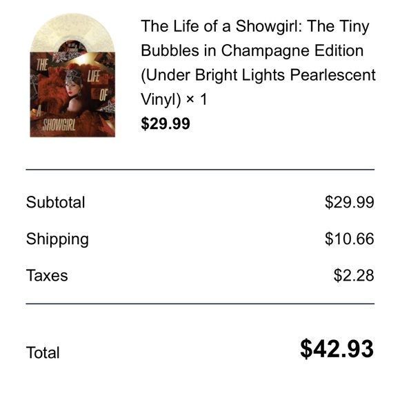 Taylor Swift- The Life of a Showgirl Vinyl - Picture 5 of 5